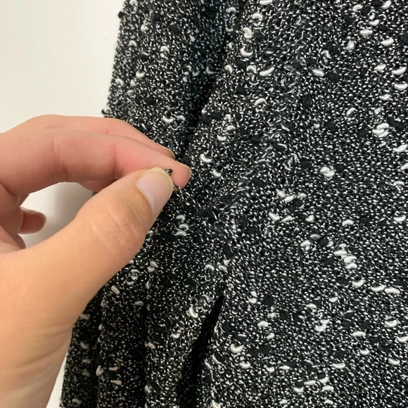 Additions by Chico's Loose Knit Sweater Size 2 Shirt Top Pullover Black White - Picture 7 of 15